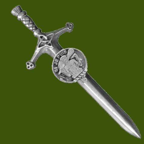 Image 0 of Livingstone Clan Badge Stylish Pewter Clan Crest Large Kilt Pin