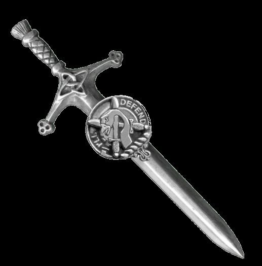 Image 0 of Lennox Clan Badge Sterling Silver Clan Crest Large Kilt Pin