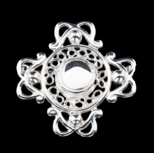 Image 0 of St Ninians Isle Treasure Medium Sterling Silver Brooch 