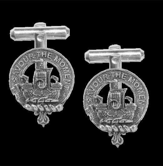 Image 0 of Duncan Of Sketraw Clan Badge Sterling Silver Clan Crest Cufflinks