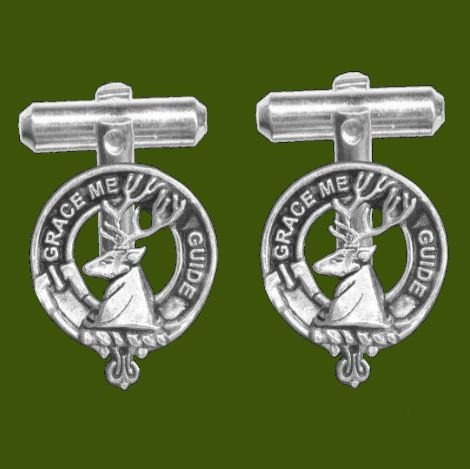 Image 0 of Forbes Clan Badge Stylish Pewter Clan Crest Cufflinks