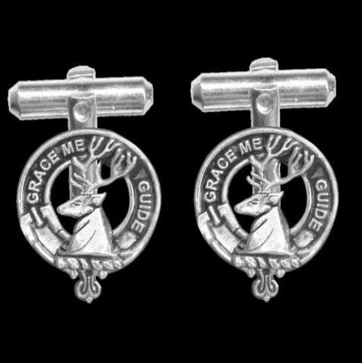 Image 0 of Forbes Clan Badge Sterling Silver Clan Crest Cufflinks