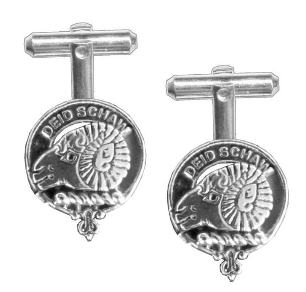 Image 1 of Ruthven Clan Badge Sterling Silver Clan Crest Cufflinks