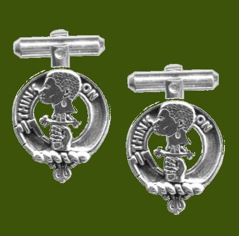 Image 0 of MacLellan Clan Badge Stylish Pewter Clan Crest Cufflinks