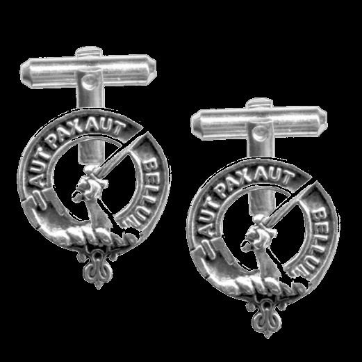 Image 0 of Gunn Clan Badge Sterling Silver Clan Crest Cufflinks