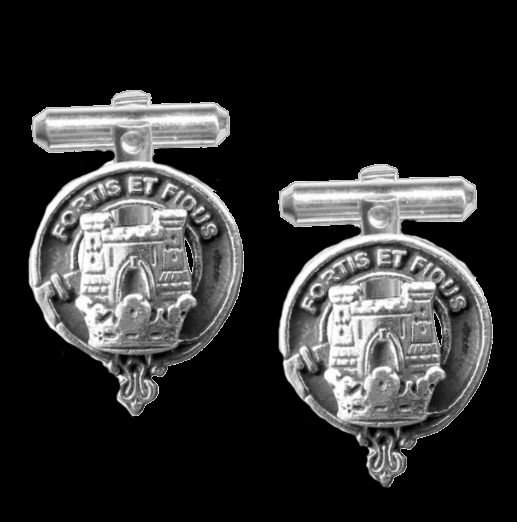 Image 0 of MacLachlan Clan Badge Sterling Silver Clan Crest Cufflinks