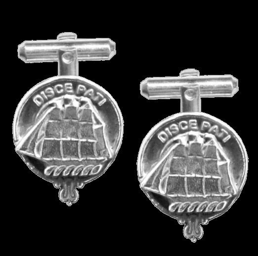 Image 0 of Duncan Clan Badge Sterling Silver Clan Crest Cufflinks