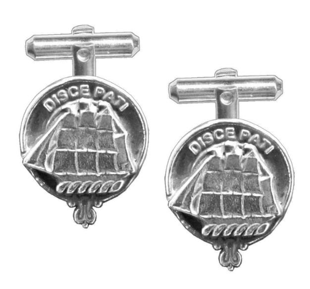 Image 1 of Duncan Clan Badge Sterling Silver Clan Crest Cufflinks