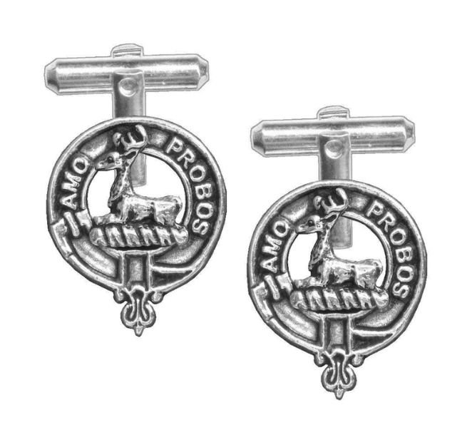Image 1 of Blair Clan Badge Stylish Pewter Clan Crest Cufflinks