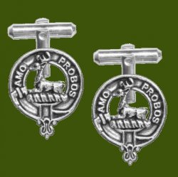 Blair Clan Badge Stylish Pewter Clan Crest Cufflinks