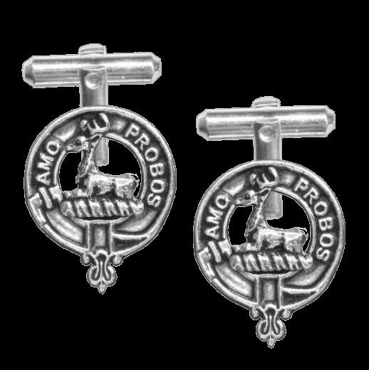 Image 0 of Blair Clan Badge Sterling Silver Clan Crest Cufflinks