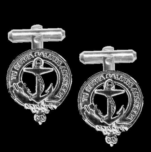 Image 0 of Gillespie Clan Badge Sterling Silver Clan Crest Cufflinks