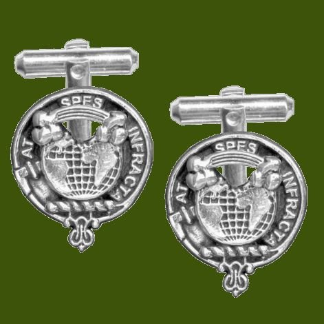 Image 0 of Hope Clan Badge Stylish Pewter Clan Crest Cufflinks