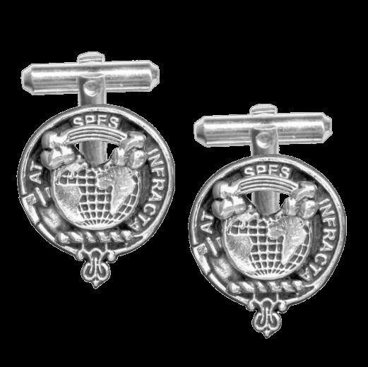 Image 0 of Hope Clan Badge Sterling Silver Clan Crest Cufflinks