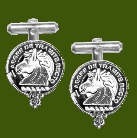 Image 0 of Horsburgh Clan Badge Stylish Pewter Clan Crest Cufflinks