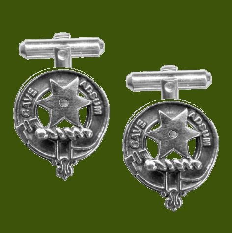 Image 0 of Jardine Clan Badge Stylish Pewter Clan Crest Cufflinks