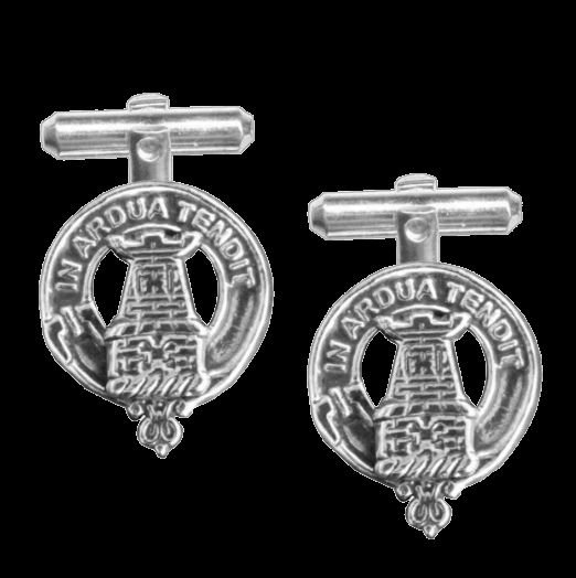 Image 0 of MacCallum Clan Badge Sterling Silver Clan Crest Cufflinks