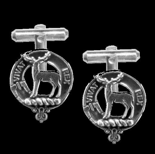 Image 0 of MacCorquodale Clan Badge Sterling Silver Clan Crest Cufflinks