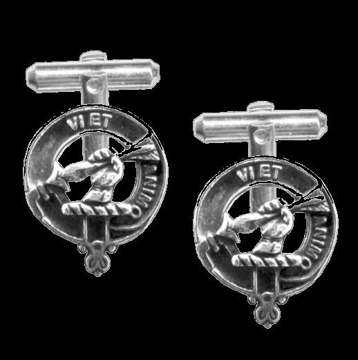 Image 0 of MacCulloch Clan Badge Sterling Silver Clan Crest Cufflinks