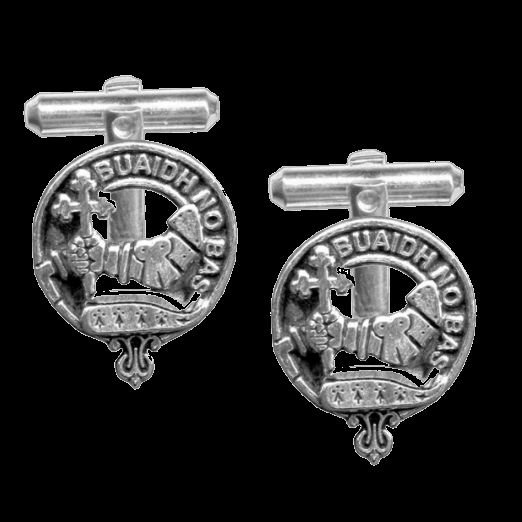 Image 0 of MacDougall Clan Badge Sterling Silver Clan Crest Cufflinks