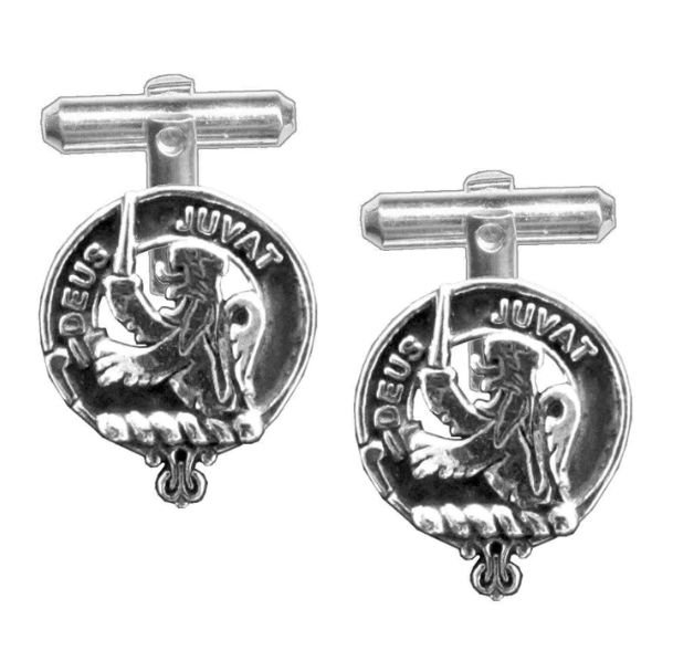 Image 1 of MacDuff Clan Badge Stylish Pewter Clan Crest Cufflinks