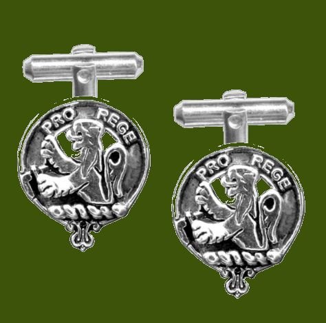 Image 0 of MacFie Clan Badge Stylish Pewter Clan Crest Cufflinks