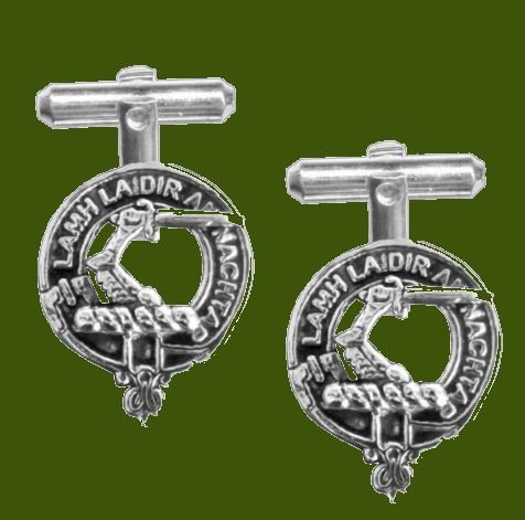 Image 0 of MacFadyen Clan Badge Stylish Pewter Clan Crest Cufflinks