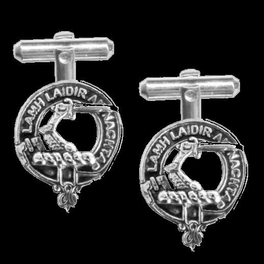 Image 0 of MacFadyen Clan Badge Sterling Silver Clan Crest Cufflinks