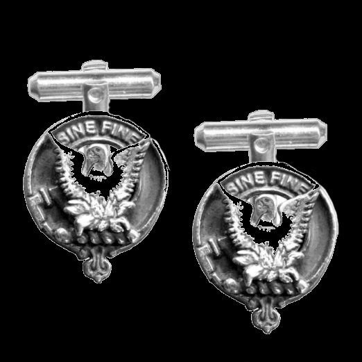 Image 0 of MacGill Clan Badge Sterling Silver Clan Crest Cufflinks