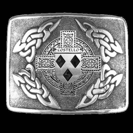 Image 0 of Costello Irish Badge Interlace Mens Sterling Silver Kilt Belt Buckle