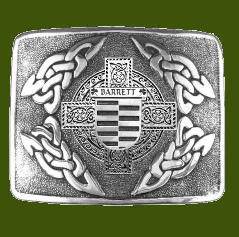 Image 0 of Barrett Irish Badge Interlace Mens Stylish Pewter Kilt Belt Buckle