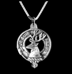 Fraser Of Lovat Clan Badge Sterling Silver Clan Crest Small Pendant