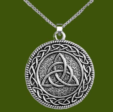 Image 2 of Hunter Clan Badge Celtic Round Stylish Pewter Clan Crest Pendant