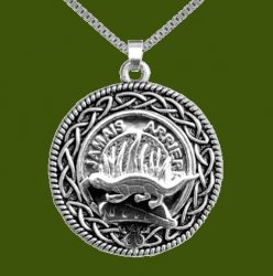 Douglas Clan Badge Celtic Round Stylish Pewter Clan Crest Pendant