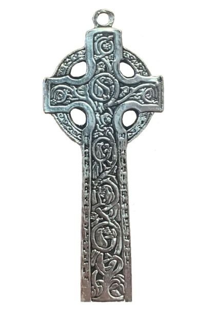 Image 1 of Kirk Ruthwell Celtic Cross Large Sterling Silver Pendant