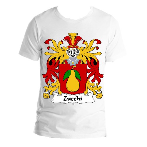 Image 1 of Zucco Italian Coat of Arms Surname Adult Unisex Cotton T-Shirt