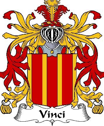 Image 0 of Vinci Italian Coat Of Arms Family Crest Paper Poster
