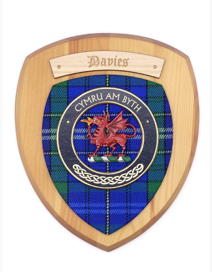 Image 3 of Welsh Family Name Tartan 10 x 12 Woodcarver Wooden Wall Plaque 