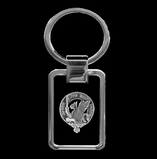 Image 0 of Bannatyne Clan Badge Stainless Steel Silver Clan Crest Keyring