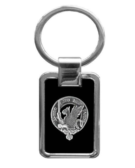 Image 1 of Bannatyne Clan Badge Stainless Steel Silver Clan Crest Keyring