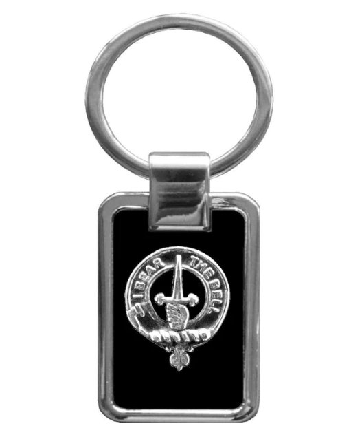 Image 1 of Barclay Clan Badge Stainless Steel Pewter Clan Crest Keyring