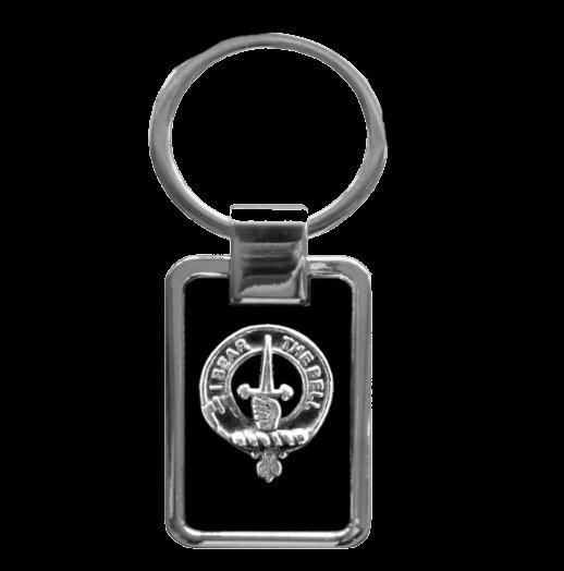 Image 0 of Barclay Clan Badge Stainless Steel Silver Clan Crest Keyring