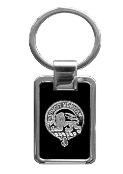 Image 1 of Baxter Clan Badge Stainless Steel Silver Clan Crest Keyring