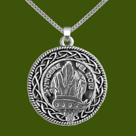 Image 0 of MacNeil Of Barra Clan Badge Celtic Round Stylish Pewter Clan Crest Pendant