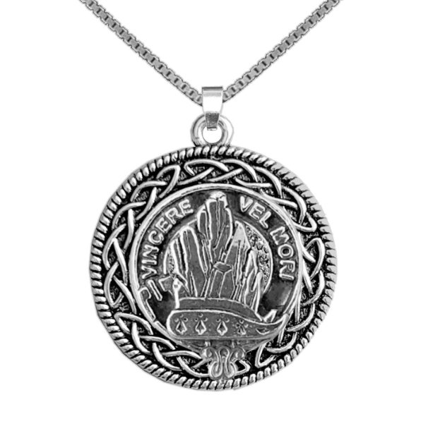 Image 1 of MacNeil Of Barra Clan Badge Celtic Round Stylish Pewter Clan Crest Pendant