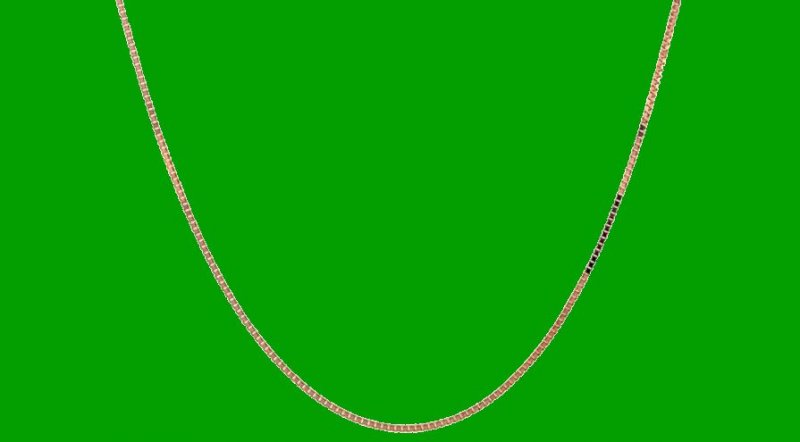 Image 2 of 0.45mm Classic Box Style 16 inch 10K Rose Gold Chain