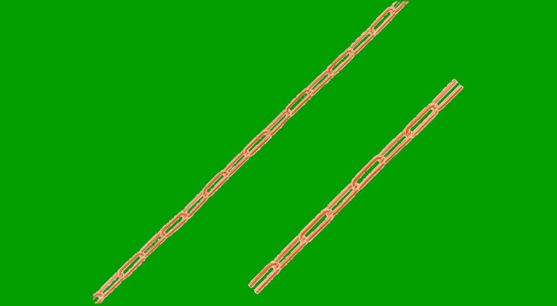 Image 0 of 2.10mm Delicate Paperclip 16 inch 14K Rose Gold Chain