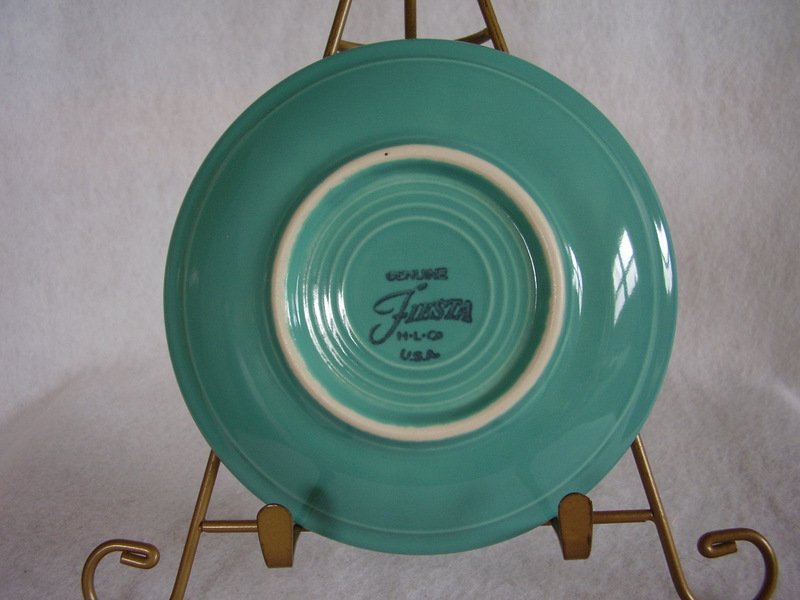 Fiesta Turquoise Teacup Saucer Fiestaware Contemporary