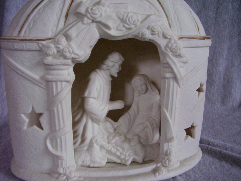 Illuminated Ceramic Nativity