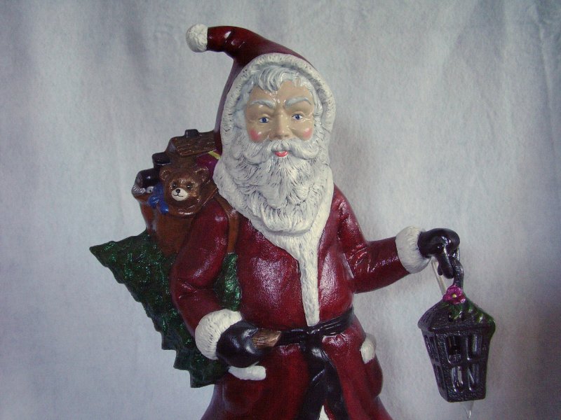 Illuminated Ceramic Santa